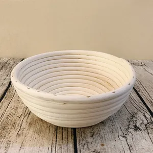 Wholesale Bread Making Baking Oval Rattan Bread Proofing Basket with Liner Cloth