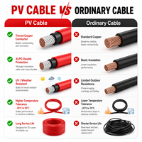 TÜV Photovoltaik-Kabel 2,5mm 4mm 6mm 10mm DC-Stromkabel Geeignet für Photovoltaik-Systeme und Solarmodule