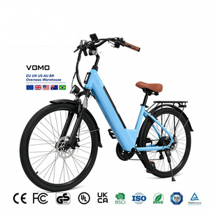 VOMO Electric City <b>Bike</b> 26 Inch Aluminum Alloy Frame 250W Rear Hub Motor 7-Speed With Front Suspension and <b>Basket</b> - Product Image 1
