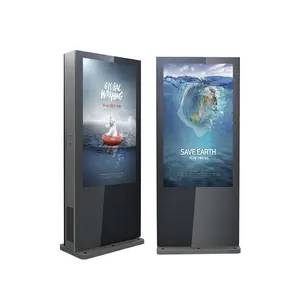 43/50/55/65 inch Vertical Outdoor Led Floor Standing Advertising Display Media Standard Digital Advertising Screen
