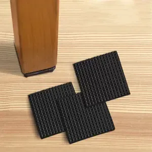 Environmental Odorless Products And Silicone Rubber Gasket Round Black Pads Universal Anti Vibration Feet Pads