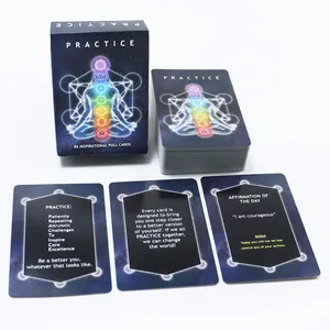 Custom Printing Oracles Decks Positive Affirmation Card Deck Women Daily Paper Enhance the Spirit Cards Game