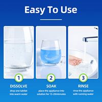 Tablettes de nettoyage d'aligneurs d'impression personnalisées (lot de 36) pour le nettoyage Invisalign, tous les aligneurs et les retenues transparents