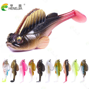 Soft Fishing Low MOQ 7cm 14g Jumping Fish Lure Soft Bait 10-color Lead Bait Lead Jig Head Fishing Lures For Bass