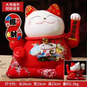 Fengshui-chat porte-bonheur en céramique, décoration japonaise, bon marché, livraison directe depuis l'allemagne