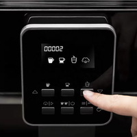 Machine à café automatique Anbolife 2026 OEM ODM au design populaire, double chaudière, Cafetera Automática avec réservoir d'eau de 1,7 L