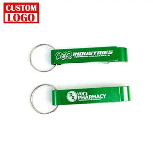 Fashionable Aluminum Alloy Keychain Bottle Opener Custom Print Design with Logo Print keychain bottle opener