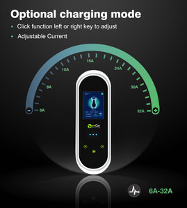 App 32A zencar mô hình E Pro AC EV sạc 7kW evse Sạc xe điện với loại 1 cắm và với cảm biến nhiệt độ trong màu xanh Cee - Product Image 4