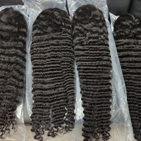 Perruque Lace Front HD en Cheveux Humains Vierges Naturels Indiens et Cambodgiens, Ondulés Profonds, 32 Pouces, avec Baby Hair