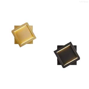 Modern <b>LED</b> Brass <b>Wall</b> Lamp Gold Copper Tricolor for Living Room <b>Dimmable</b> & Diy-Friendly - Product Image 6