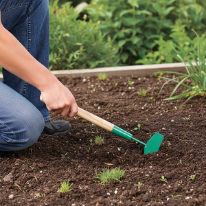 Nettoyeur de lame de tondeuse à gazon en caoutchouc vert et noir et en tuyau de fer LTJY, grattoir de nettoyage de jardin, outils de taille GA173B - Product Image 4