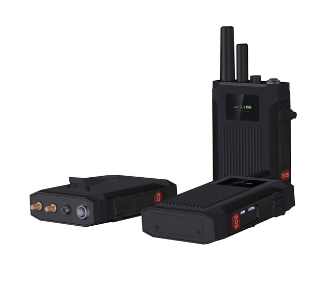 HIYIAV M71HV 5G Portable Video Transmission System Dual-channel 1080P Real-time Upload H.264 Encoding One-touch SOS Alert OLED