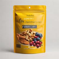 Bolsa de Mylar para Nueces Pecanas Tostadas de 150g/300g, con Cierre Hermético, de Plástico PET, de Grado Alimenticio, con Alta Barrera, Marca Privada