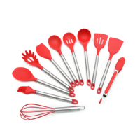 12 pièces outils de cuisine en silicone ensemble de gadgets ensemble d'ustensiles de cuisine outils de cuisine en silicone antiadhésif