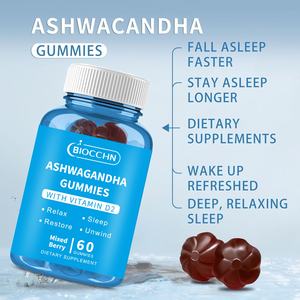 OEM Marca Privada Gummy Candy de <span class=keywords><strong>Ashwagandha</strong></span> Sem Açúcar Fórmula Personalizada com Shilajit e Magnésio Suplemento para Alívio do Estresse e Auxílio ao Sono - Product Image 2