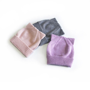 Chapeaux <span class=keywords><strong>tricot</strong></span>és pour enfants, automne et hiver, mignons filles et garçons, <span class=keywords><strong>bonnet</strong></span> chaud en plein air pour bébé et <span class=keywords><strong>chat</strong></span> - Product Image 4