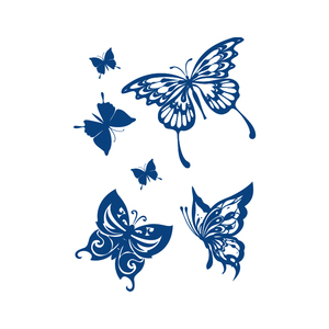 <span class=keywords><strong>Lune</strong></span> femmes corps Art <span class=keywords><strong>tatouage</strong></span> autocollant Semi Permanent bleu 3D papillon <span class=keywords><strong>tatouage</strong></span> autocollant - Product Image 1