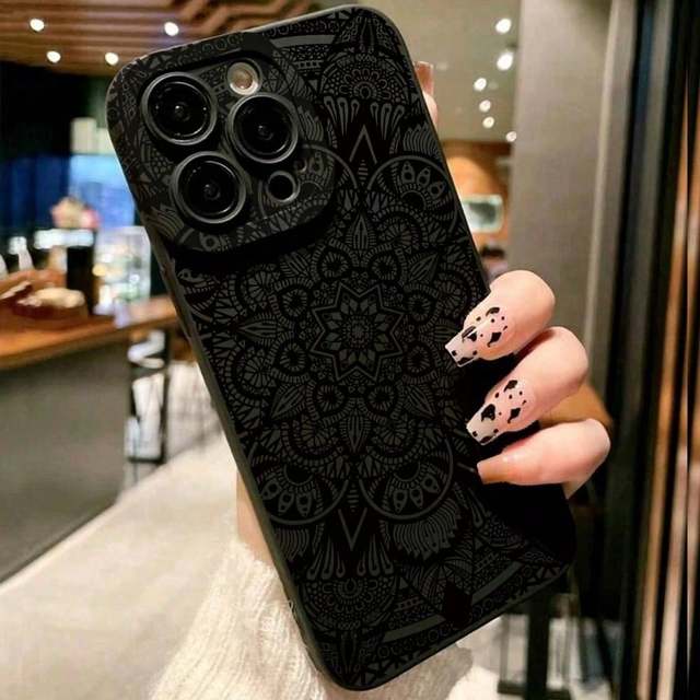 Retro Totem Patterned Angel Eyes Matte Anti-Shock TPU for iPhone Cases/16,15PROMAX,1PROMAX/Galaxy,SAM/Honor X6A,X7B,X8B/12C