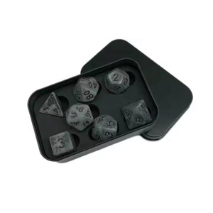 Caja de Almacenamiento Metálica Portátil y Desmontable para Dados D&D, Exhibidor de Resina, Caja de Dados de Estaño al por Mayor, Accesorios para Juegos de Rol, Embalaje de Regalo - Product Image 2
