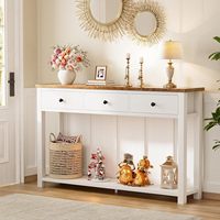 Table d'appoint moderne en bois pour canapé, organisateur de salon avec étagère de rangement