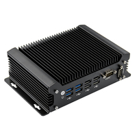 Fanless Industrial Desktop Mini PC Core I3-6167U 2*COM 2*LAN with 4G DDR4 128G SSD Mini Desktop Computer Win 10 / Linux Mini PCs