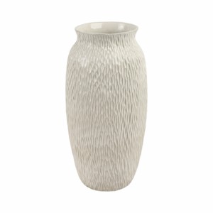 Vaso alto in ceramica testurizzata per l'arredamento del soggiorno, moderno vaso decorativo per fiori per la casa e la camera da letto - Product Image 1