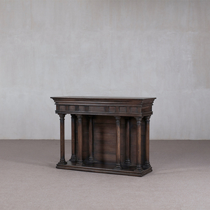 Tavolo Console in Legno Massello Serie Raphael, Stile Piedistallo Antico per Soggiorno o Hotel, Arredamento per la Casa - Product Image 2