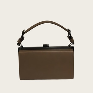 Customization Minimalist PU Leather Square Classic Clutch Bag with Top Handle <b>Medium</b> Hardness All Seasons Women's <b>Handbag</b> - Product Image 1