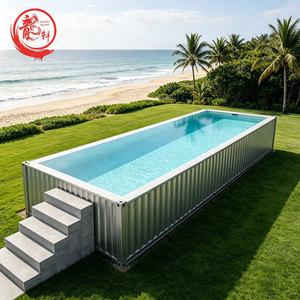 Fabricant de piscines conteneurs en fibre de verre, kit de <span class=keywords><strong>piscine</strong></span> DIY pratique et large, <span class=keywords><strong>piscine</strong></span> conteneur de stockage avec bord infini - Product Image 1
