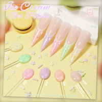 ICE NOVA cat kuku Gel es krim 51 warna ramah lingkungan Hema gratis & Vegan menerima grosir dan menjalankan layanan Logo Anda