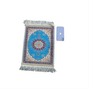 Posavasos de alfombra floral bordados de estilo musulmán, lavables, antideslizantes, de goma, para comedor, cocina, bodas, gran venta. - Product Image 4