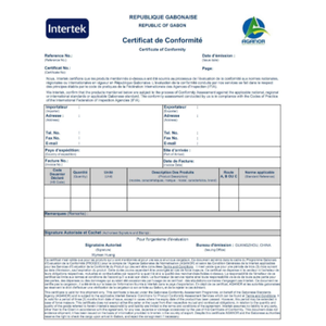 Gabón COC VoC PROGEC - Product Image 2
