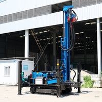 Foreuse hydraulique portable pneumatique pour puits d'eau, grande machine de forage de puits sur chenilles haute performance