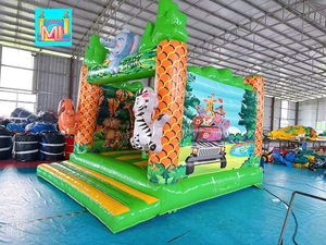 Jungle Commerciële Opblaasbare Combo Unisex Kinder Springkasteel Buiten Opblaasbare Springkussen voor Verhuur Trampoline - Product Image 2