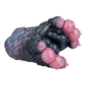 GEEBA Animal Feet Shaped Pocket Pussy Male <b>Masturbator</b> Silicone Penis Stroker Flexible Vagina alien Pussy Feet Sex Toys for Men - Product Image 1