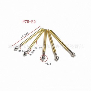Sonde de test P75-E2/E3, pointe conique à ressort de 1,0 mm pour tests électroniques - Product Image 3