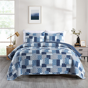 Parure de lit BOYA imprimée avec de belles coutures, 100 % polyester, écologique, toutes saisons, avec housse de lit respirante - Product Image 2