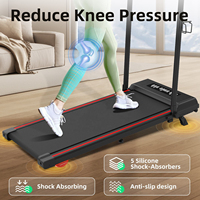 Caminadora Eléctrica Plegable Portátil con Inclinación Manual y Pantalla LED, Equipo de Ejercicio para Gimnasio en Casa