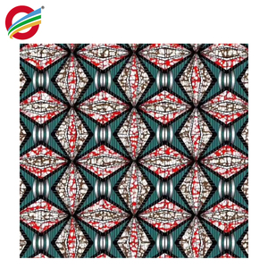 Afrikanische maßge schneiderte Ankara Polyester Echt wachs Druck Stoff Java - Product Image 5