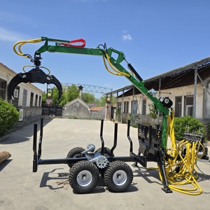 <span class=keywords><strong>Remorque</strong></span> forestière tractable pour <span class=keywords><strong>quad</strong></span> avec grue hydraulique et grappin 2T, chargeur de <span class=keywords><strong>bois</strong></span> vert - Product Image 3