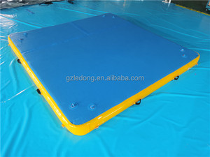Colchoneta inflable de Yoga, colchoneta de gimnasia en tela de puntada de gota de agua, <span class=keywords><strong>Fitness</strong></span>, deporte acuático, pista de aire dwf para piscina - Product Image 5