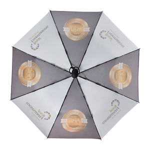 Paraguas de viaje plegable con logotipo personalizado 8K automático de 21 pulgadas de alta calidad con protección de promoción de regalo - Product Image 6