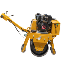 En stock Mini Compacteur vibrant à tambour unique de 0,8 tonne avec moteur diesel hydraulique Prix usine