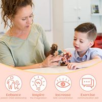 Ensemble de 24 marionnettes à doigts en peluche douce, mini figurines en peluche, assortiment de jouets pour les tout-petits