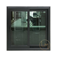 Vidrio de aluminio Fácil operación Ventanas Foshan Aluminio Diseño moderno Ventana corredera
