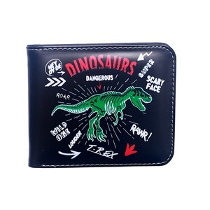 Cartera corta ultrafina con estampado de dinosaurios para animales, cartera personalizada unisex - Product Image 1