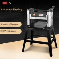 Mesin Planer Thicknesser dan Surface Planer Otomatis 2000W FS-Y125, Produk Terbaru, 220/380V, Garansi 1 Tahun