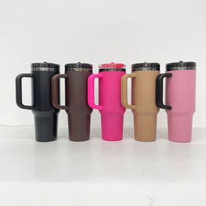Taza de Viaje de Acero Inoxidable Negra de 40 oz a Prueba de Fugas para Grabado Láser - Product Image 1