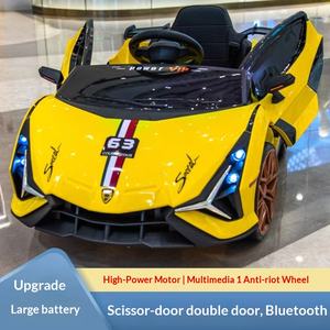 سيارة رامبو الكهربائية للأطفال، سيارة لعبة بلاستيكية بأربع عجلات مع تحكم عن بعد للأولاد والبنات، عربة أطفال يمكن الجلوس فيها - Product Image 2