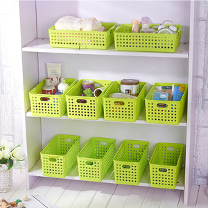 Yimei <b>Storage</b> <b>Baskets</b> Rectangle Eco Friendly Plastic Organizers For <b>Toys</b> Medicine Cosmetics Desktop Kindergarten Use - Product Image 3